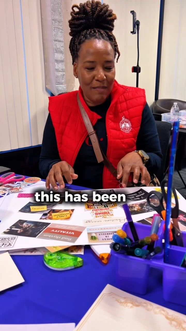 Vision board workshop moment 1